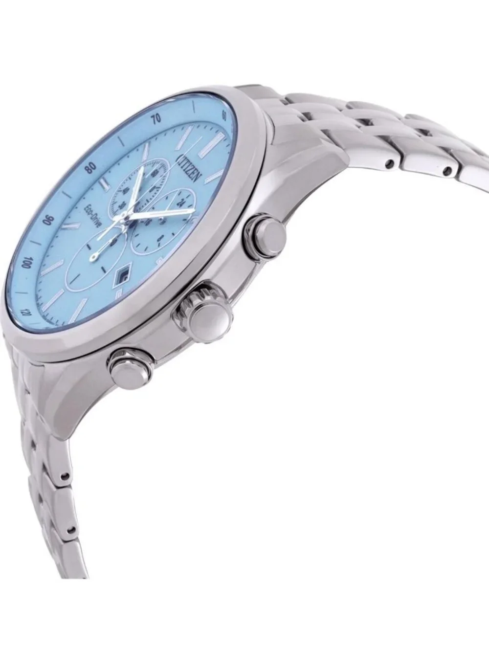 NWT Citizen Eco-Drive Chronograph Blue Dial Men's Watch